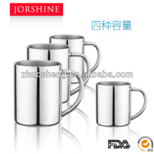 Direct manufacture double wall stainless steel coffee mug 220ml 300ml 350ml 450ml made in China